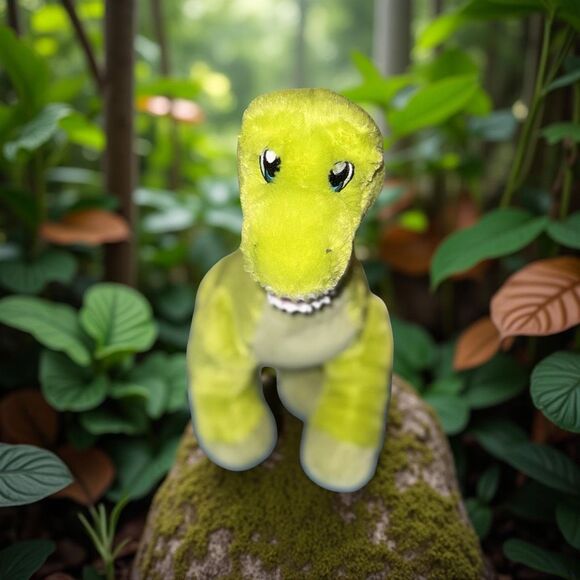 2019 Build a Bear Workshop Green Spotted Brachiosaurus BAB Dinosaur Plush Toy - Picture 1 of 9